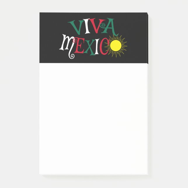 Viva Mexico Post-it Klebezettel (Vorderseite)