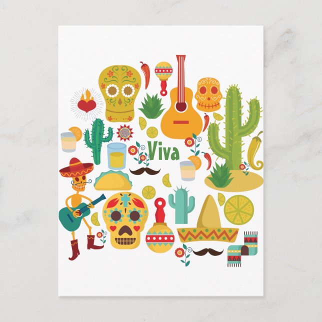 Viva mexico postkarte (Vorderseite)