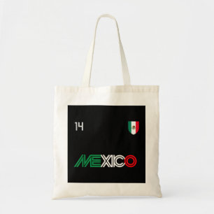 Viva Mexico Retro Football Soccer Mexikos Flagge Tragetasche