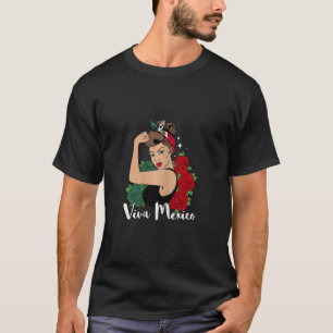 Viva Mexico Starke mexikanische Frau Pride Chingon T-Shirt