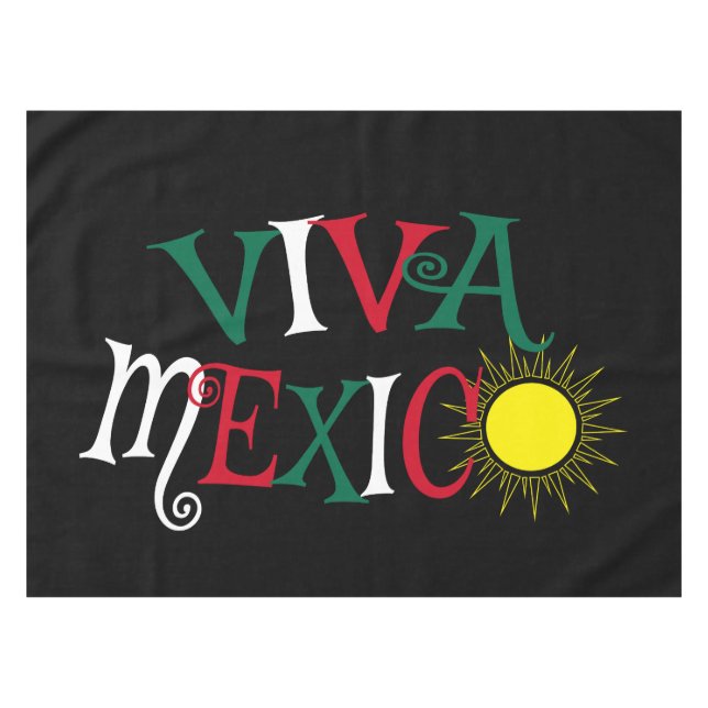Viva Mexico Tischdecke (Vorderseite (Horizontal))