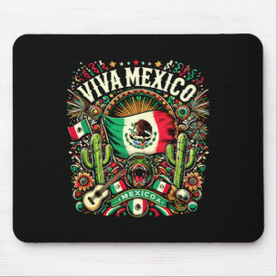 Viva Mexico Unabhängigkeitstag Mexikanische Flagge Mousepad