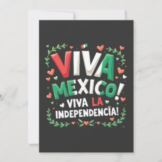 Viva Mexico Viva la Independencia Independece Day Feiertagskarte