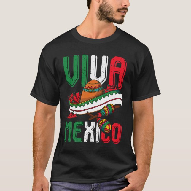 Viva Mexiko Cinco De Mayo  T-Shirt (Vorderseite)