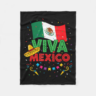 Viva Mexiko Kinder mexikanische Flagge Cinco de Ma Fleecedecke
