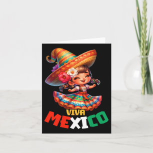 Viva Mexiko Mexikanischer Unabhängigkeitstag Mexik Karte