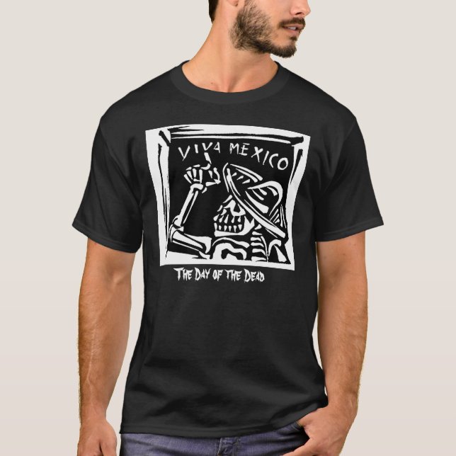 Viva Mexiko Mexiko "Tag vom toten " T-Shirt (Vorderseite)