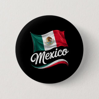 Viva Mexiko Unabhängigkeitstag Mexikanische Flagge Button