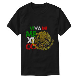 Viva mi Mexico Flagge T-Shirt