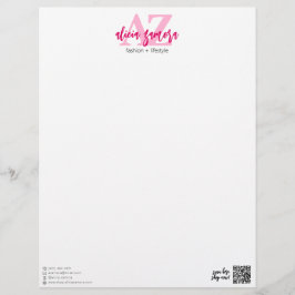 Viva Modern Magenta kühl Chic Stilvoll rosa Custom Briefbogen