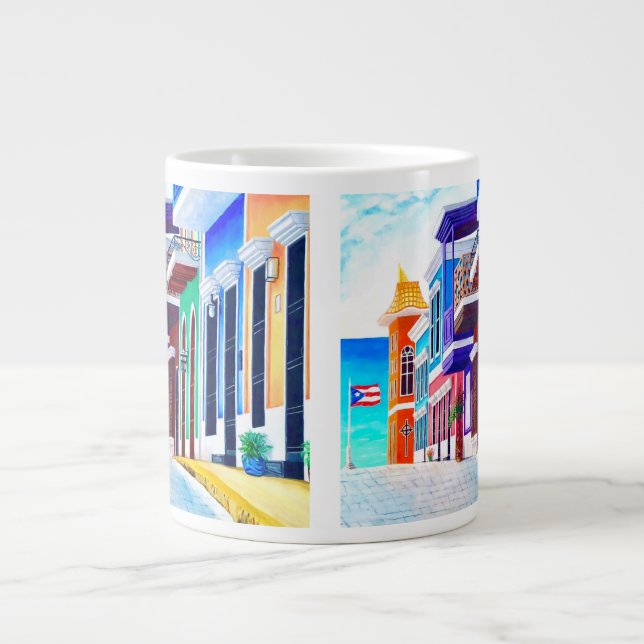 ¡Viva Puerto Rico! Jumbo-Tasse (Vorderseite)