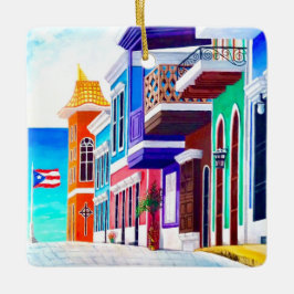 ¡Viva Puerto Rico! Keramikornament