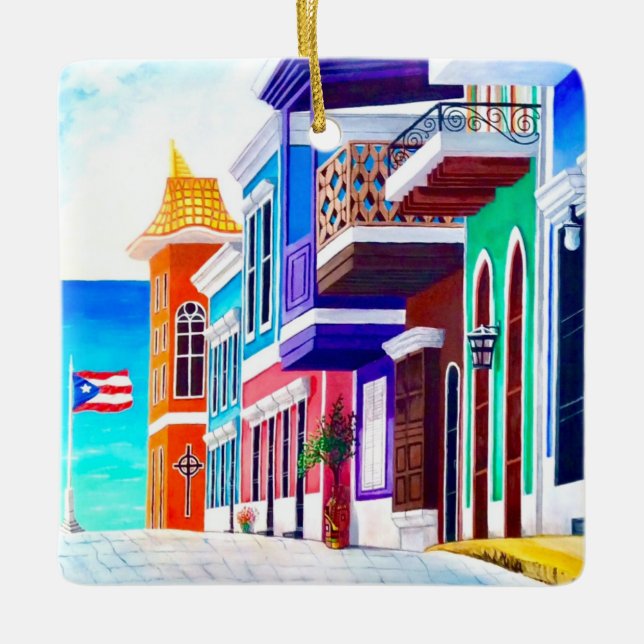 ¡Viva Puerto Rico! Keramikornament (Vorderseite)