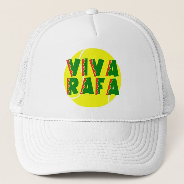 VIVA RAFA mit Tennisball Truckerkappe (Vorderseite)