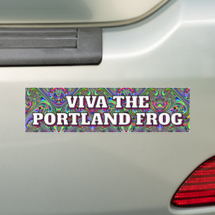 Viva The Portland Frosch Autoaufkleber