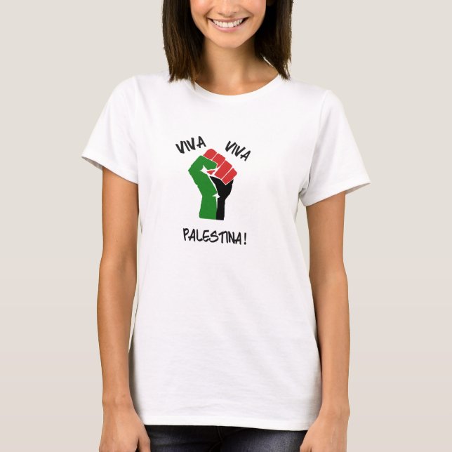 Viva Viva Palestina das T-Shirt Frauen (Vorderseite)