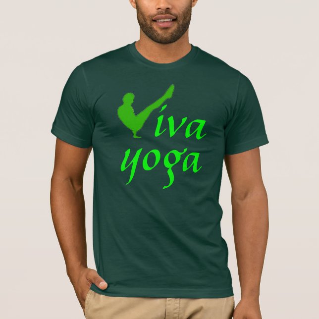 Viva Yoga - Angepasster T - Shirt der Männer (Vorderseite)