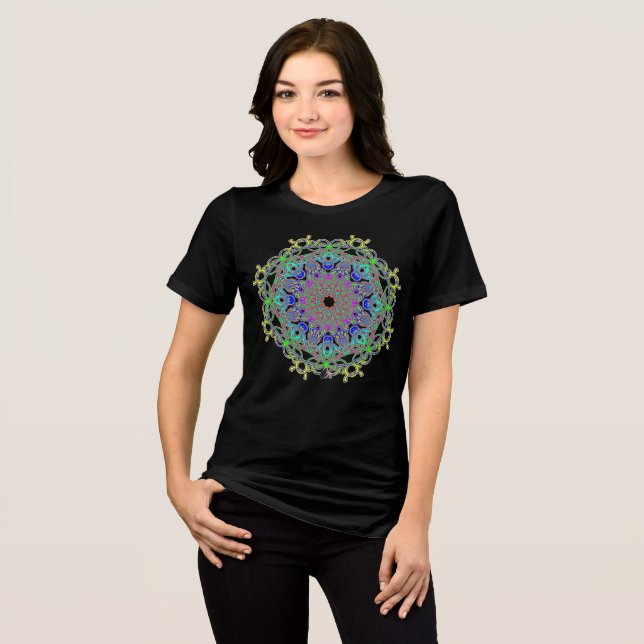 Vivacious Spectra Glyph Tri-Blend Shirt (Vorderseite voll)