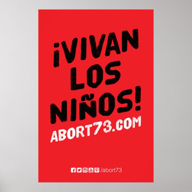 ¡Vivan los Niños! Poster (Abort73.com) (Vorne)