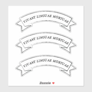 VIVANT LINGUAE MORTUAE - Lang lebe tote Sprachen Aufkleber