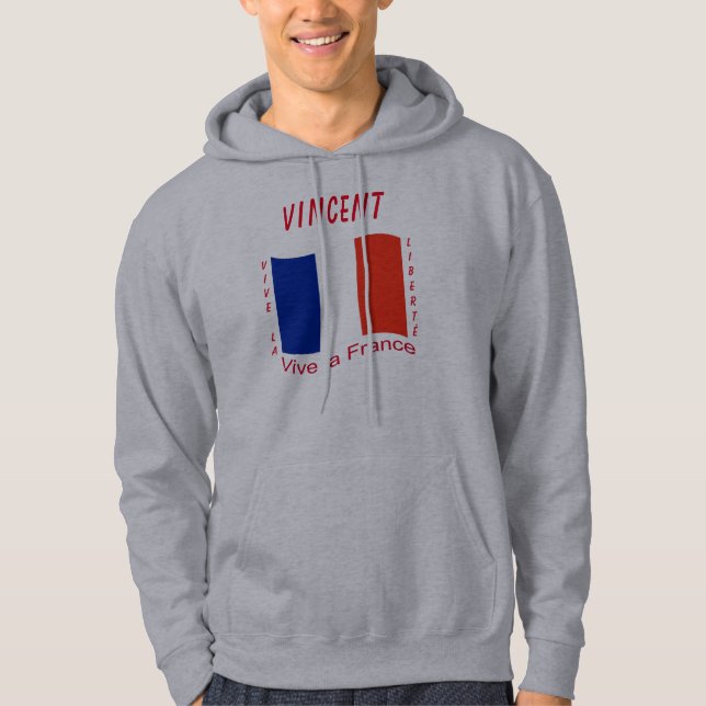 Vive la France (Frankreich) Hoodie (Vorderseite)