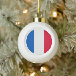 Vive la France - Keramik Kugel-Ornament