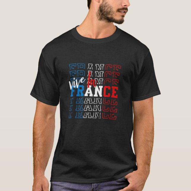 Vive la France Original T-Shirt (Vorderseite)