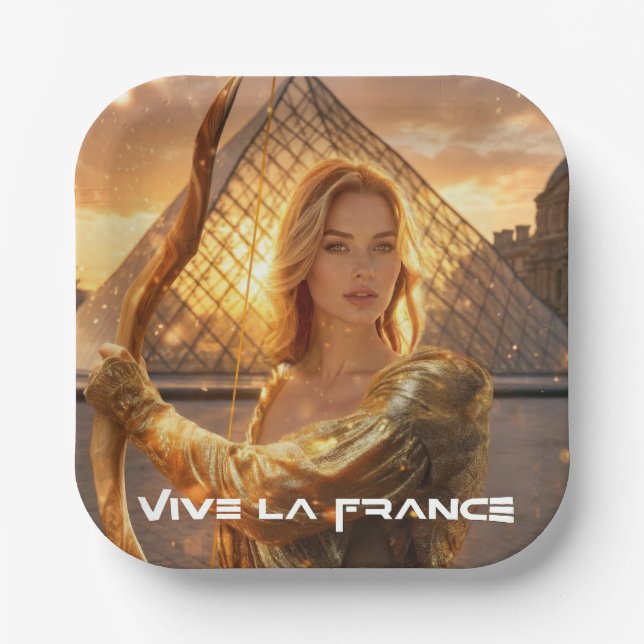 VIVE LA FRANCE - PARIS PAPPTELLER (Vorderseite)