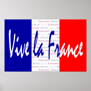 Vive La France Poster, Französisch Essen, Wein, Sp Poster