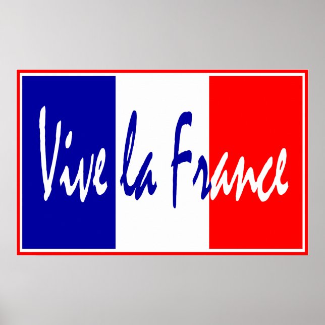 Vive La France Poster, französisches Restaurant, S Poster (Vorne)