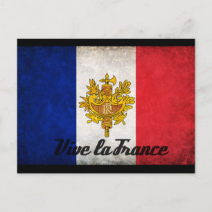 Vive la France Postkarte