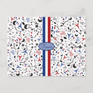 Vive la France Postkarte