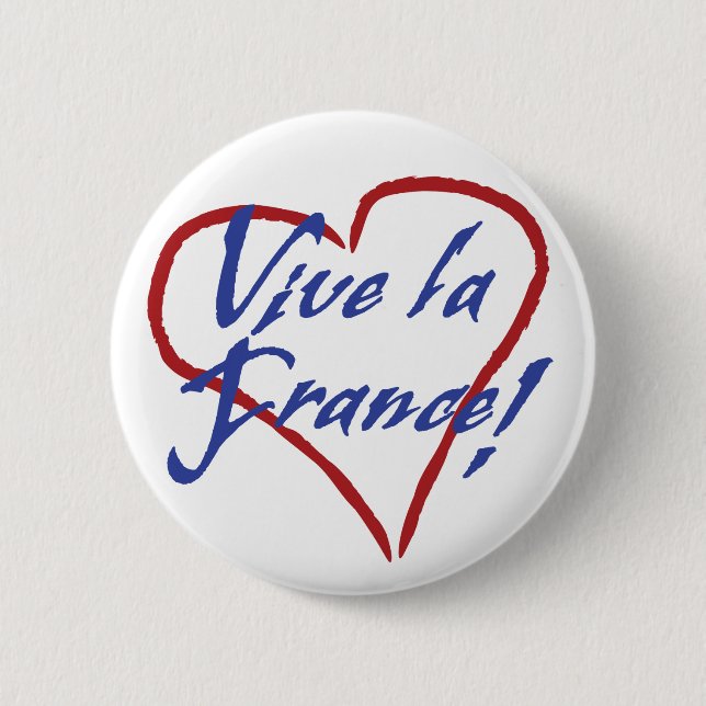 Vive la France Standard Round Button (Vorderseite)