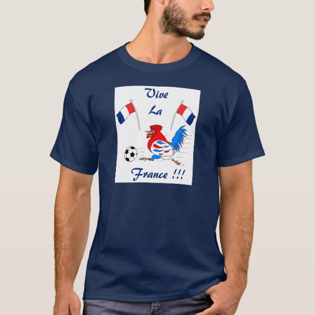 Vive La Frankreich T-Shirt (Vorderseite)