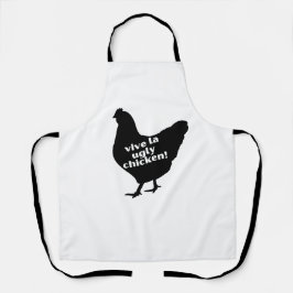 Vive la Ugly Chicken Schürze