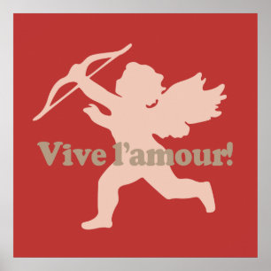 Vive L'amour Cupid Poster
