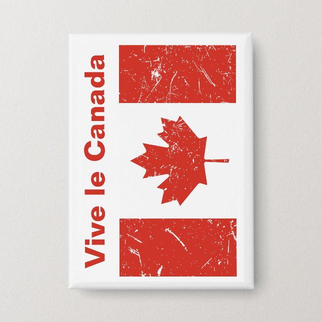 Vive le Canada Button (Vorderseite)
