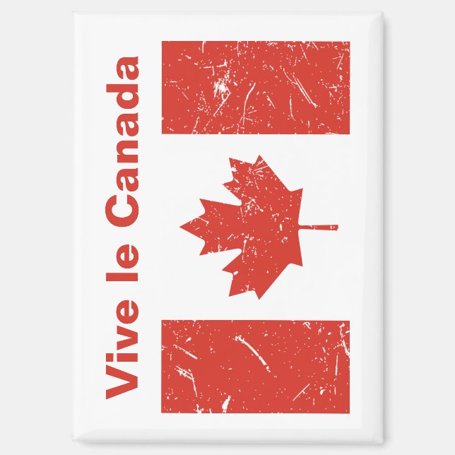 Vive le Canada Magnet (Vorderseite)