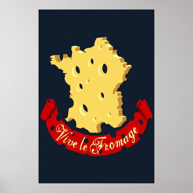 Vive le Fromage Poster (Vorne)