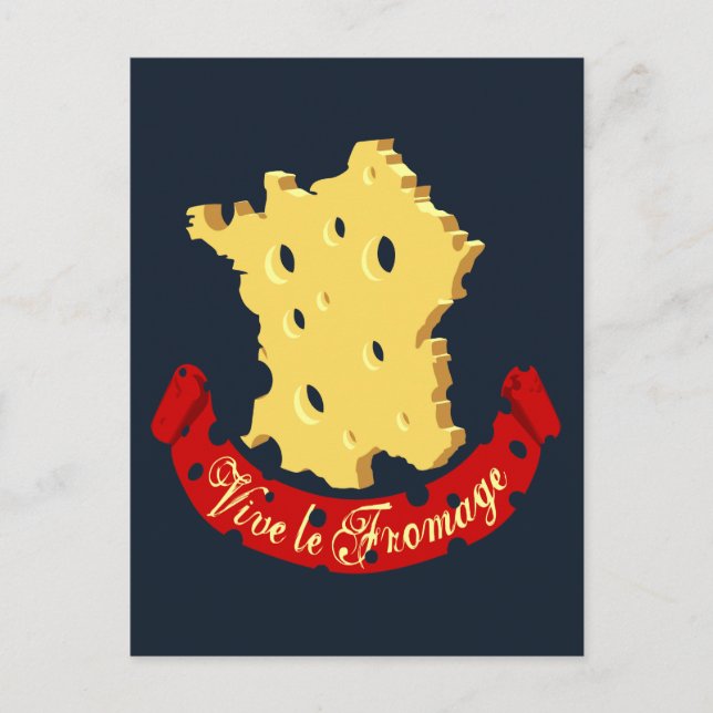 Vive le Fromage Postkarte (Vorderseite)