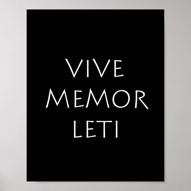 Vive memor leti poster (Vorne)