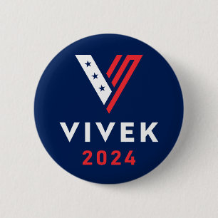Vivek 2024 Ramaswamy Präsidentenwahl Button