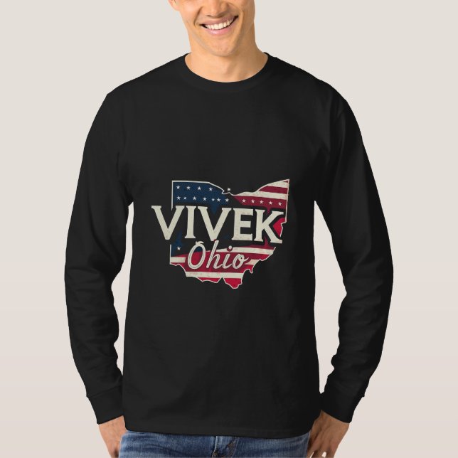 Vivek Ohio 2026 Gouverneur Republikanischer Amerik T-Shirt (Vorderseite)