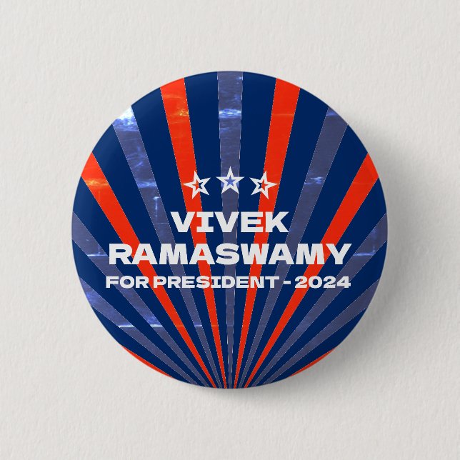Vivek Ramaswamy für Präsident 2024 Button (Vorderseite)