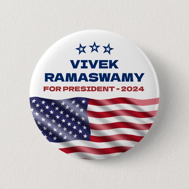 Vivek Ramaswamy für Präsident 2024 Button (Vorderseite)