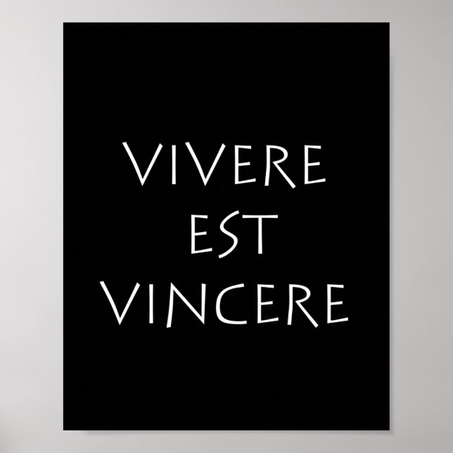 Vivere est vincere poster (Vorne)