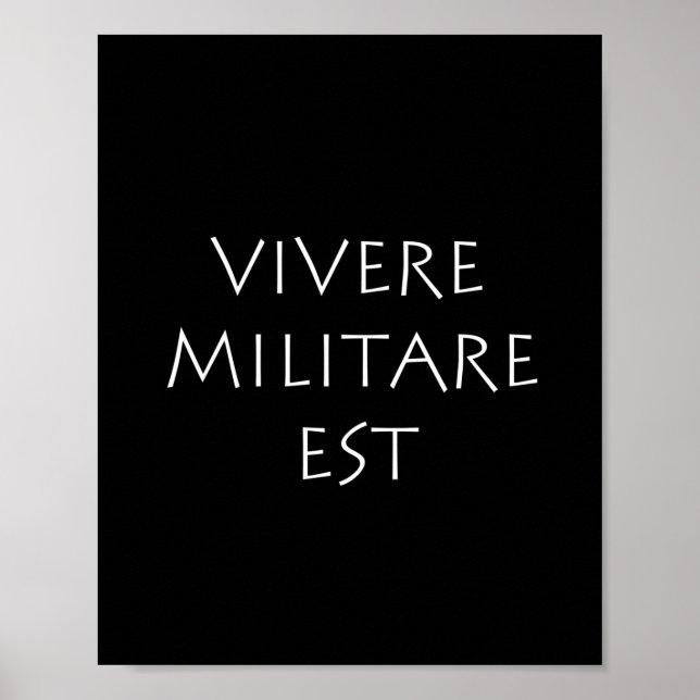 Vivere militare est poster (Vorne)