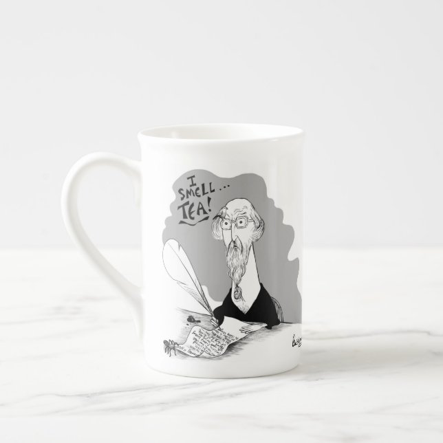 Vivian Knochen-China-Tee-Tasse - Kunst durch Ben Prozellantasse (Links)