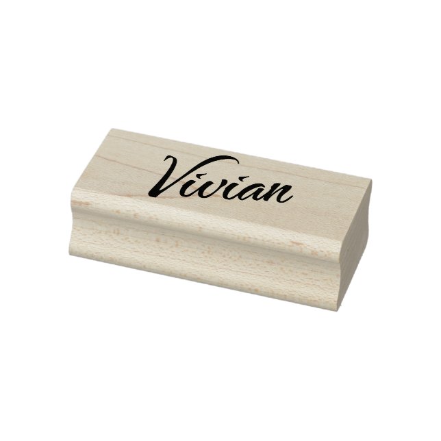 Vivian Name cursive dekorative Skript-Schriftart Gummistempel (Stempel)