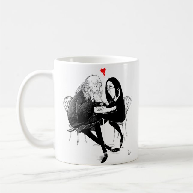 Vivian und Ki Liebe-Tasse - Kunst durch Ben Wickey Kaffeetasse (Links)